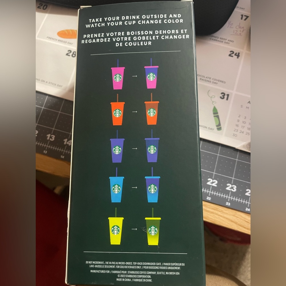 Starbucks Color-Changing Reusable Cold Cups - Picture 3 of 3